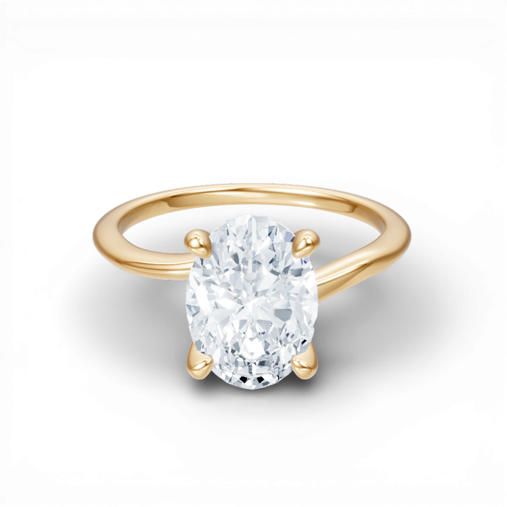 14kt yellow gold/18kt yellow gold/oval/top