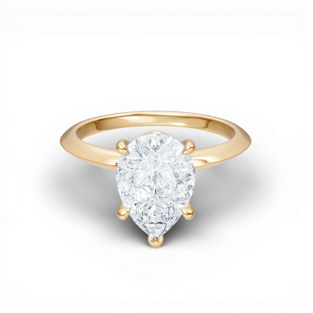 14kt yellow gold/18kt yellow gold/pear/top