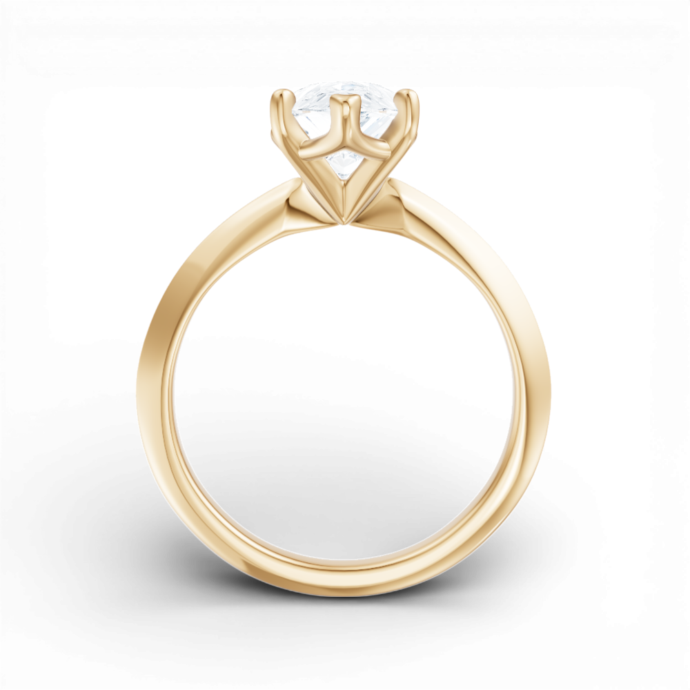 14kt yellow gold/18kt yellow gold/pear/front