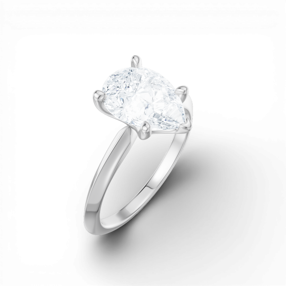 14kt white gold/18kt white gold/platinum/pear/perspective