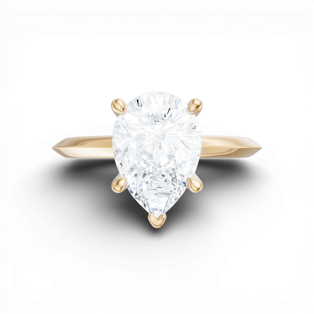 14kt yellow gold/18kt yellow gold/pear/model