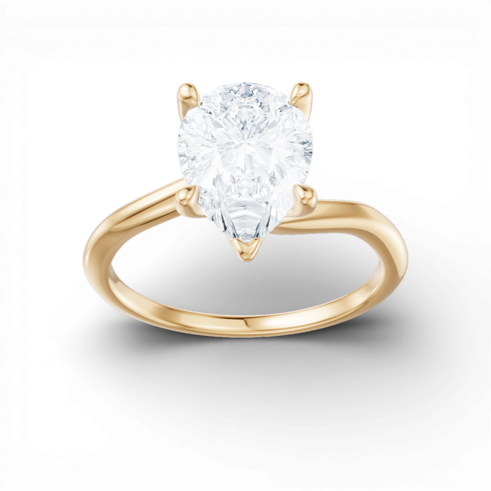 14kt yellow gold/18kt yellow gold/pear/measurements