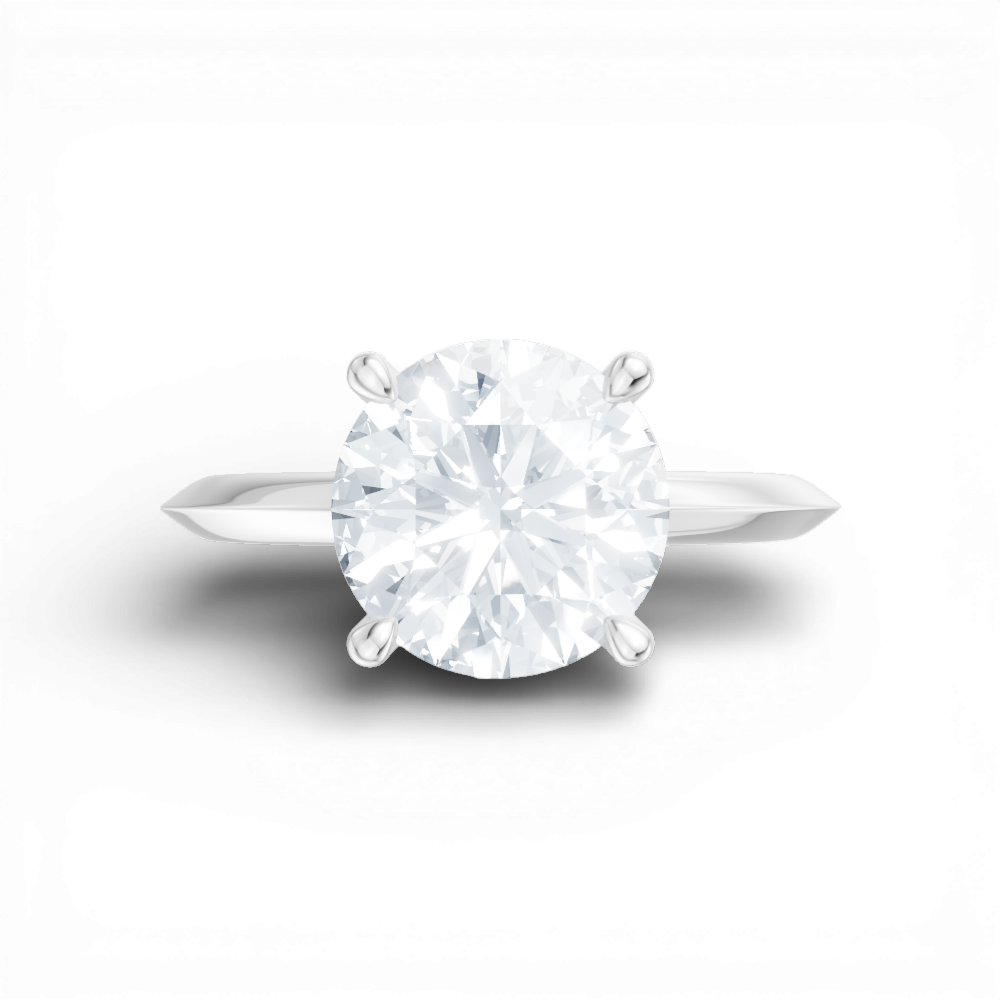 14kt white gold/18kt white gold/platinum/round/model