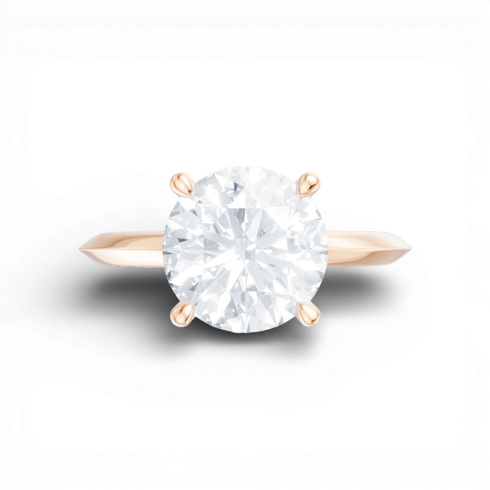 18kt rose gold/round/model