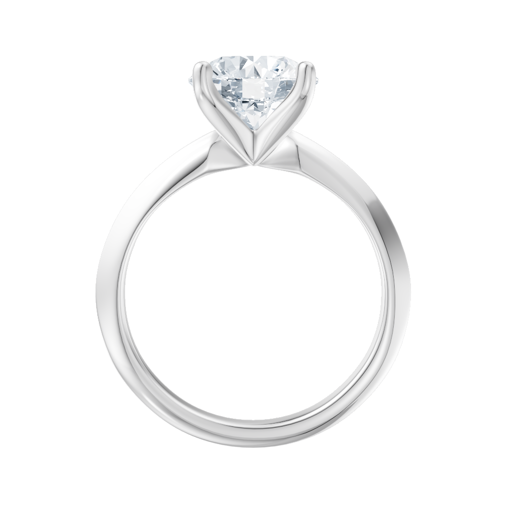 14kt white gold/18kt white gold/platinum/round/front