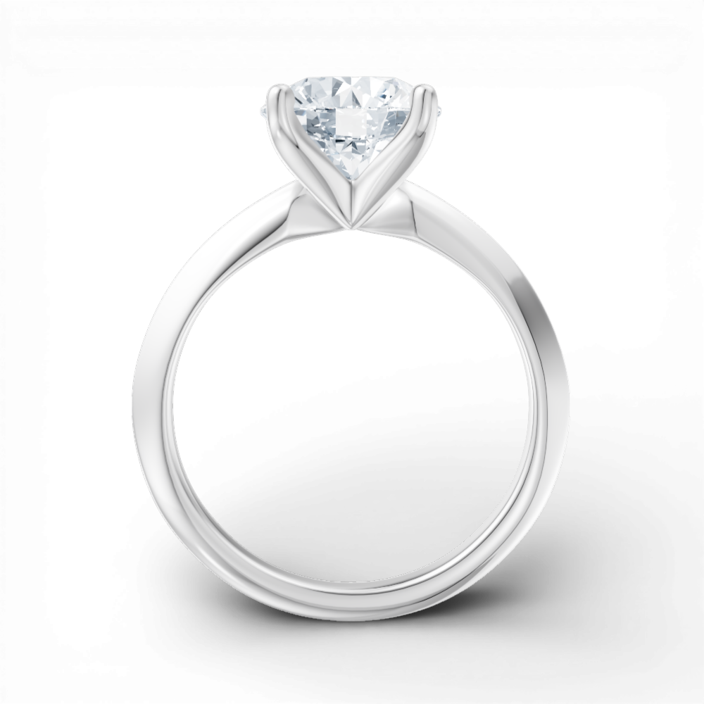 14kt white gold/18kt white gold/platinum/round/front