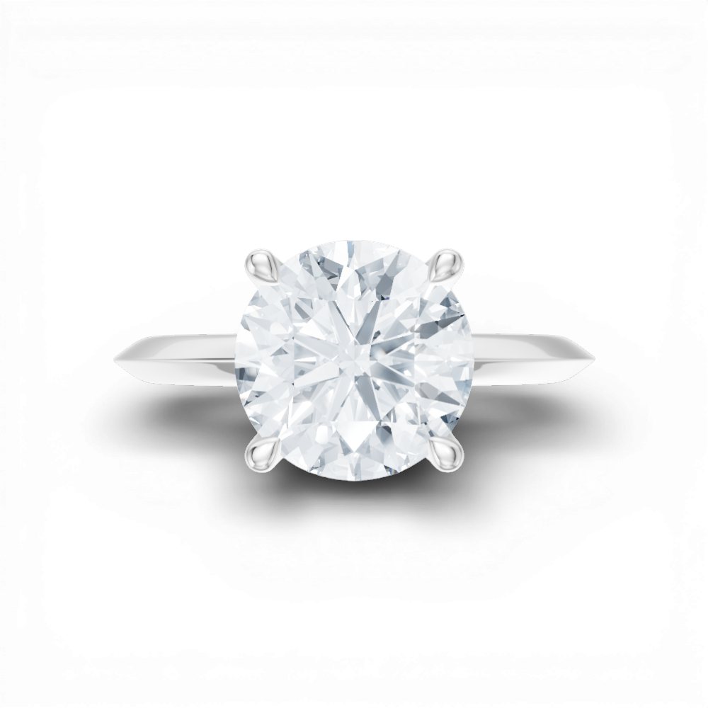 14kt white gold/18kt white gold/platinum/round/model