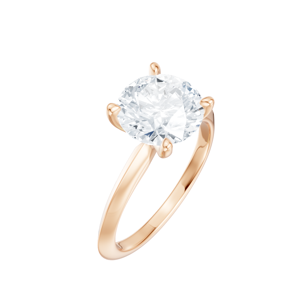 18kt rose gold/round/perspective