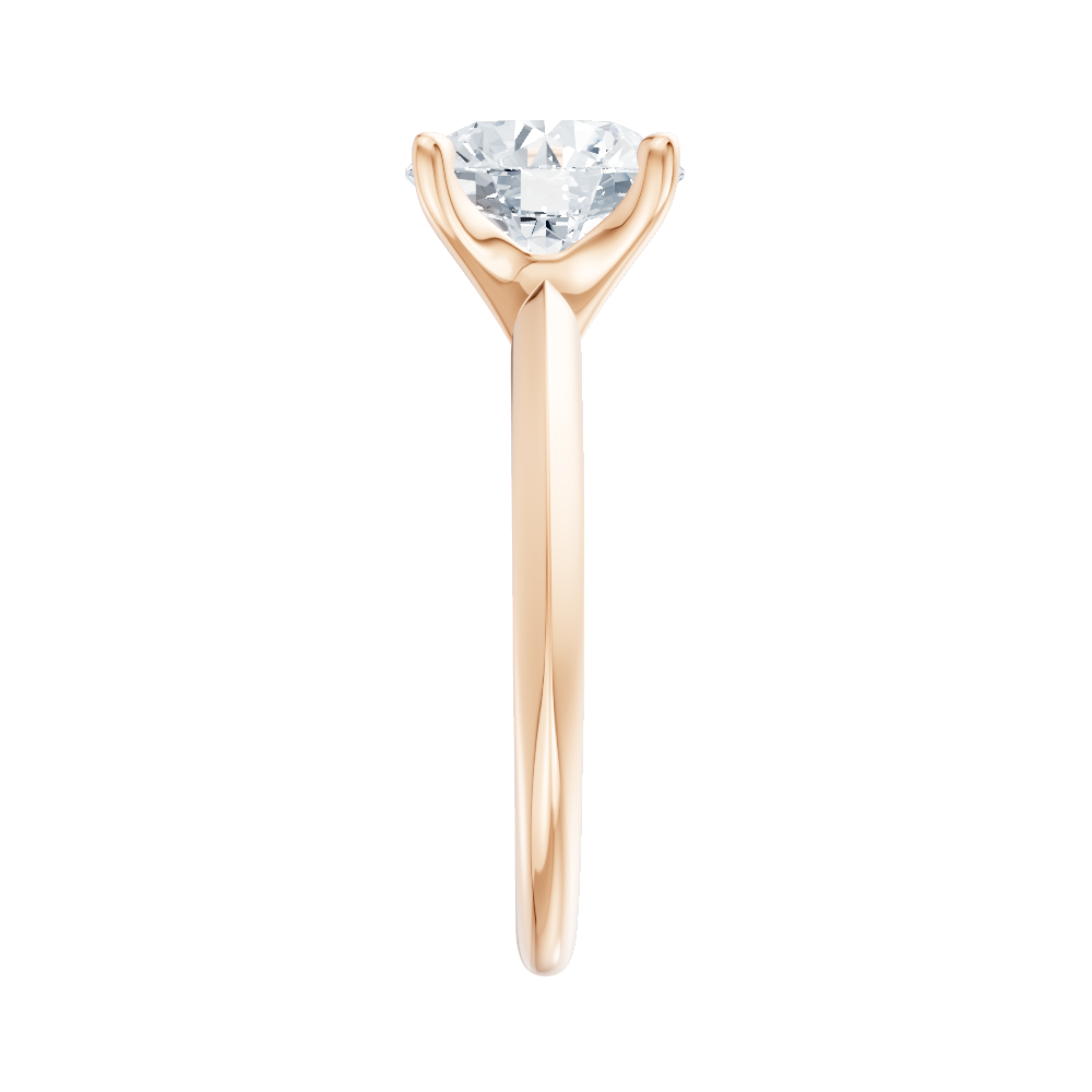 18kt rose gold/round/side