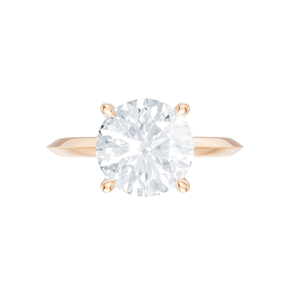 18kt rose gold/round/model