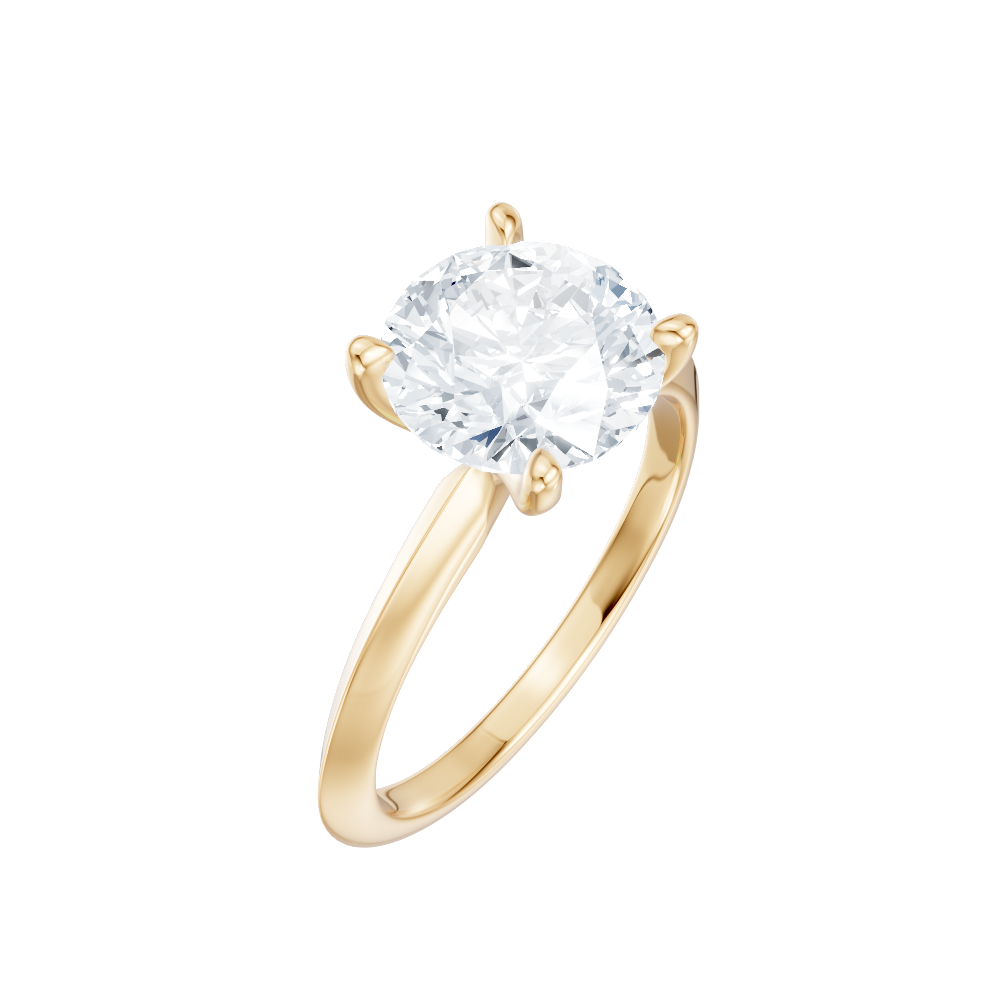 14kt yellow gold/18kt yellow gold/round/perspective