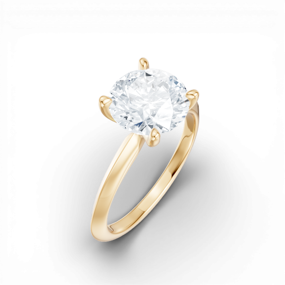 14kt yellow gold/18kt yellow gold/round/perspective