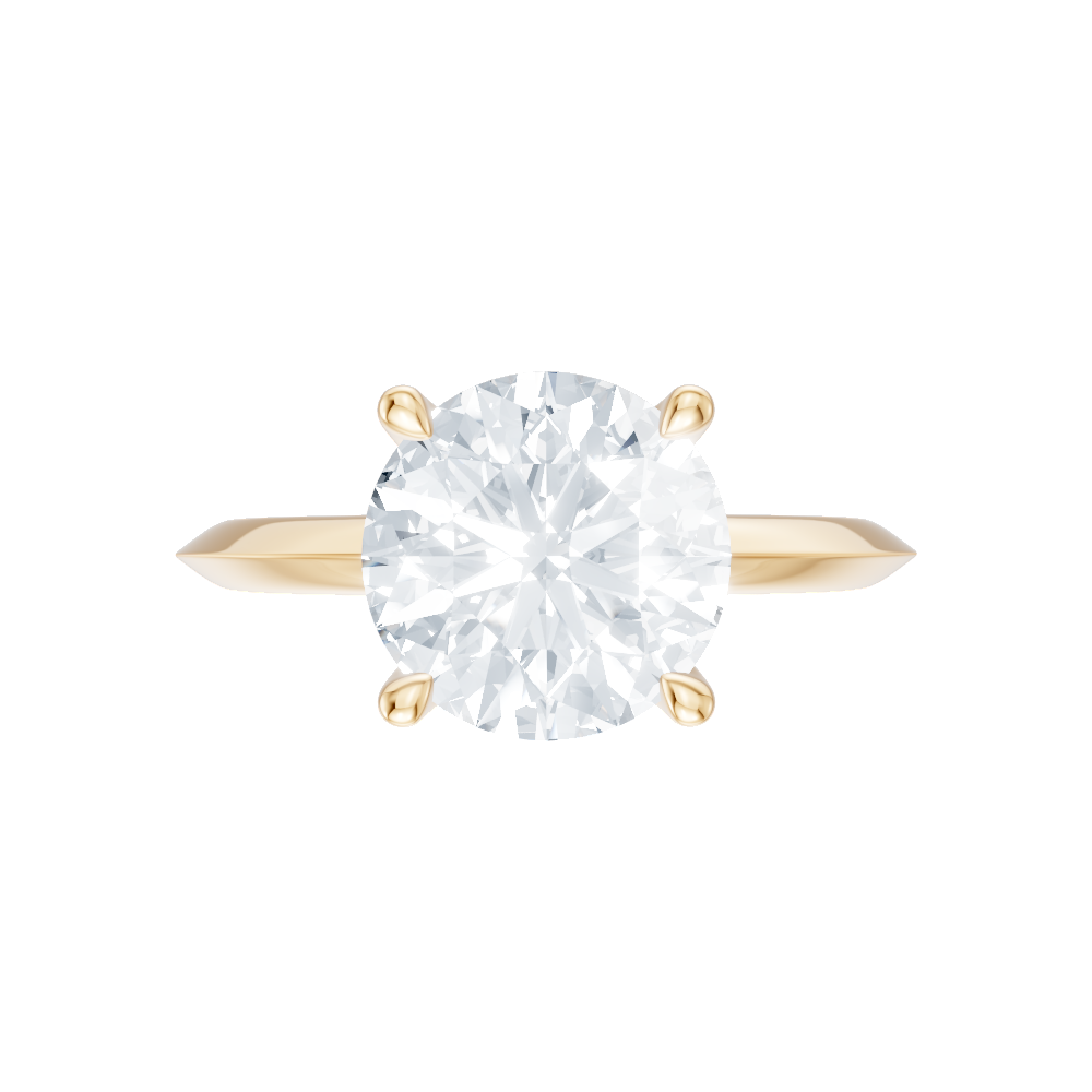 14kt yellow gold/18kt yellow gold/round/model