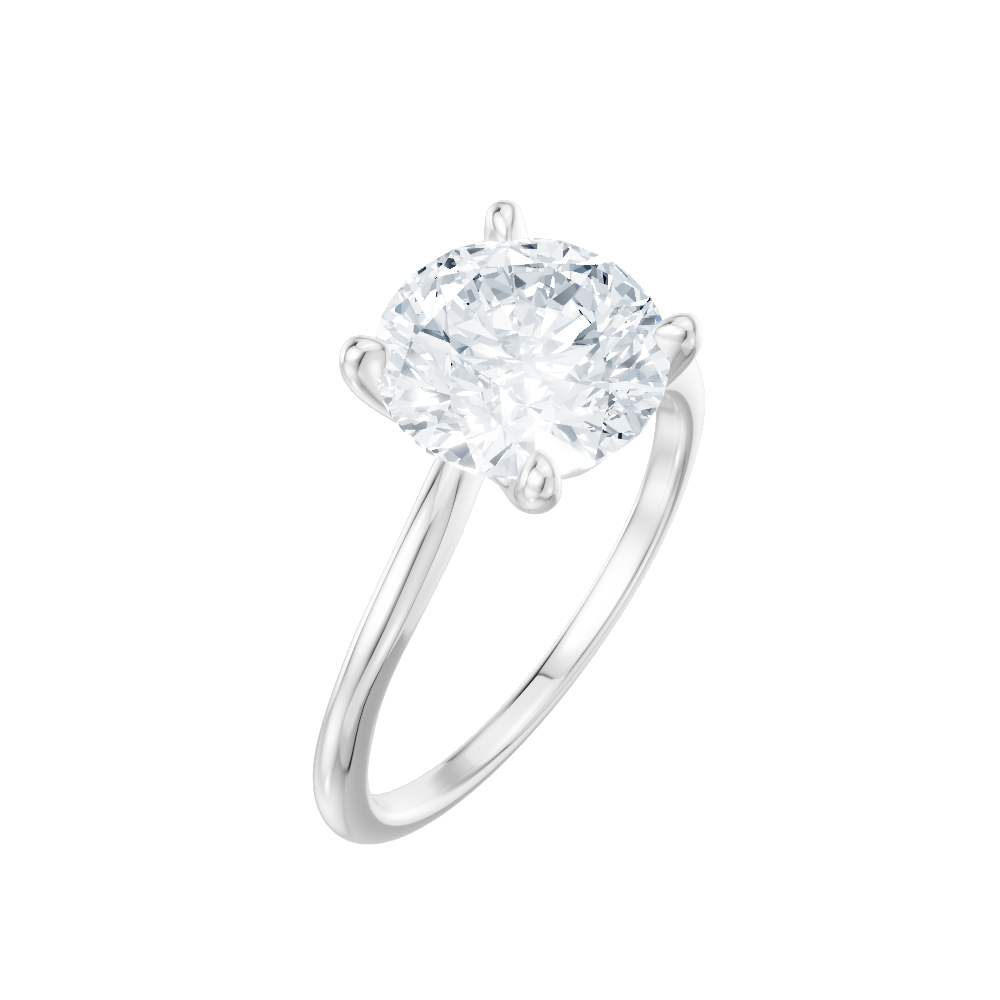 14kt white gold/18kt white gold/platinum/round/perspective