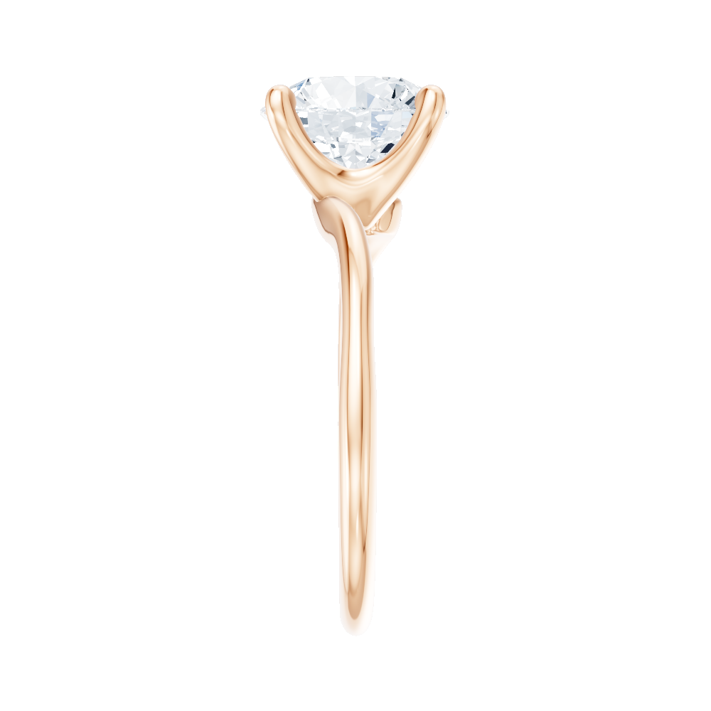 18kt rose gold/round/side