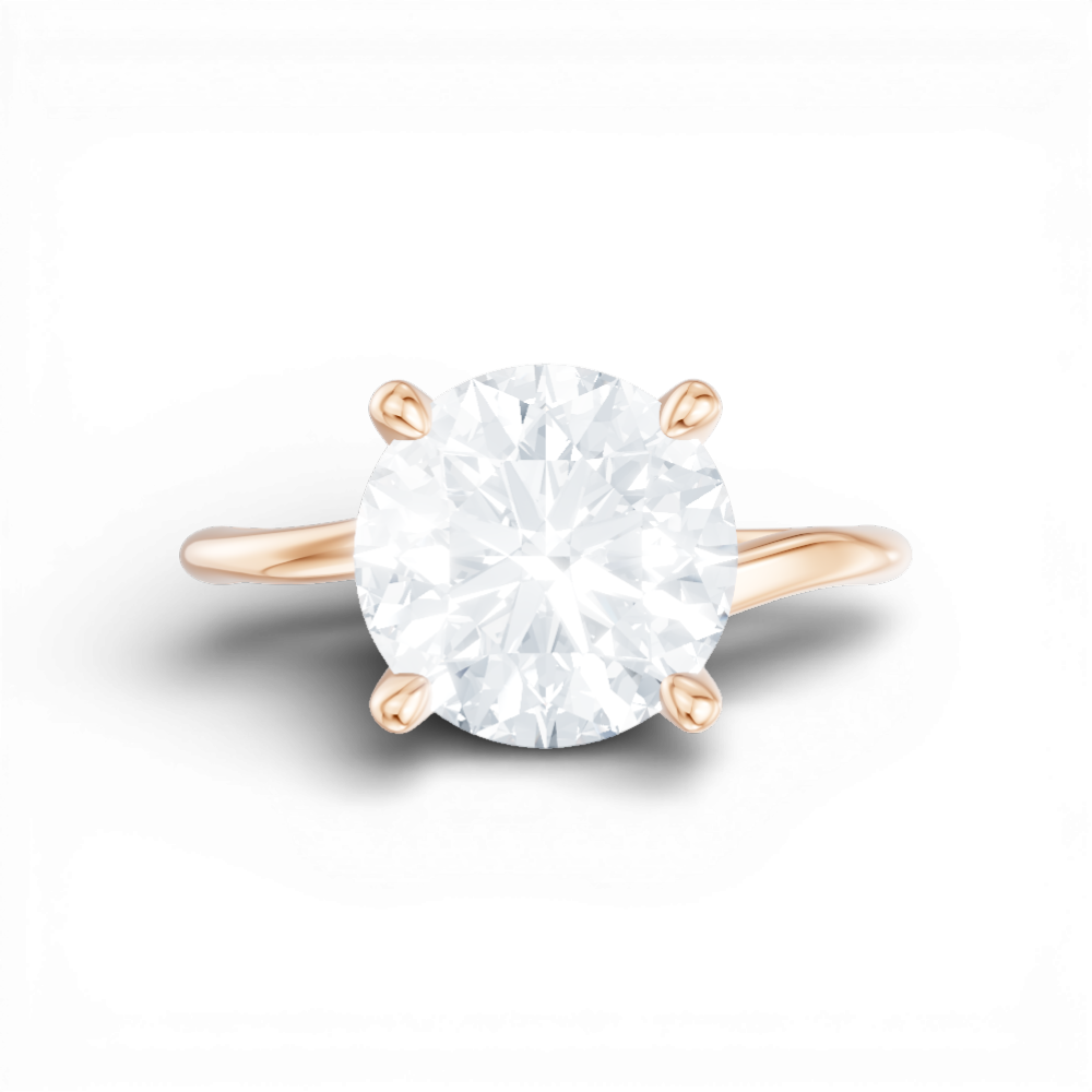 18kt rose gold/round/model