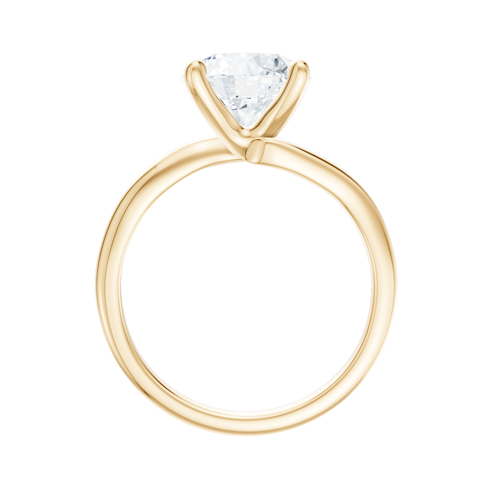 14kt yellow gold/18kt yellow gold/round/front