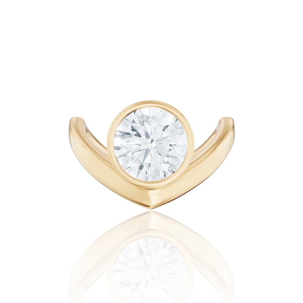 14kt yellow gold/18kt yellow gold/round/top