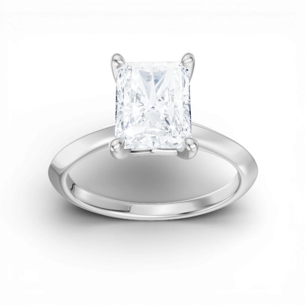 14kt white gold/18kt white gold/platinum/radiant/measurement