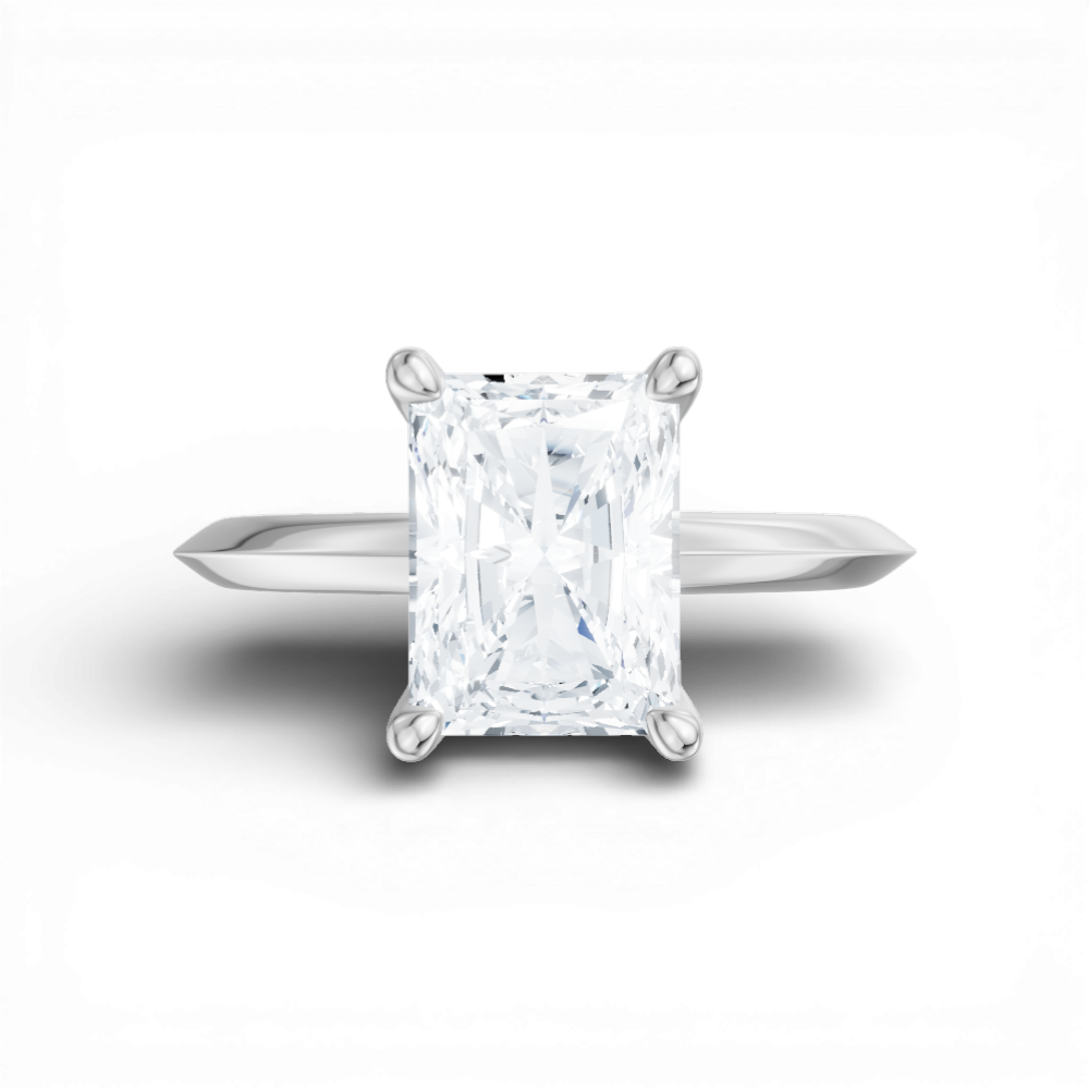 14kt white gold/18kt white gold/platinum/radiant/model