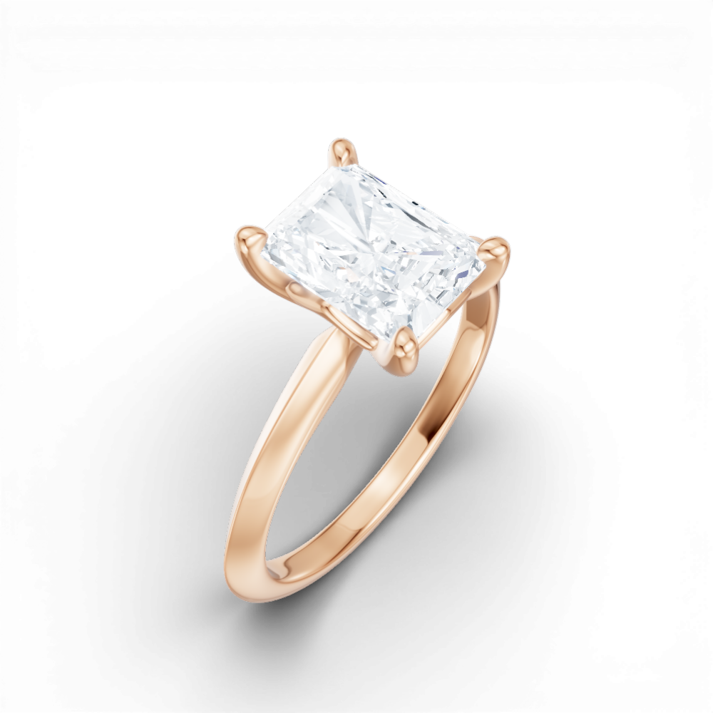 18kt rose gold/radiant/perspective