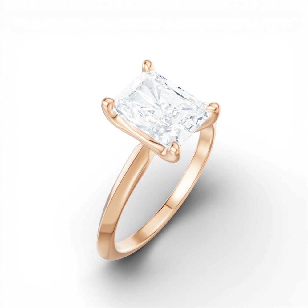 18kt rose gold/radiant/perspective