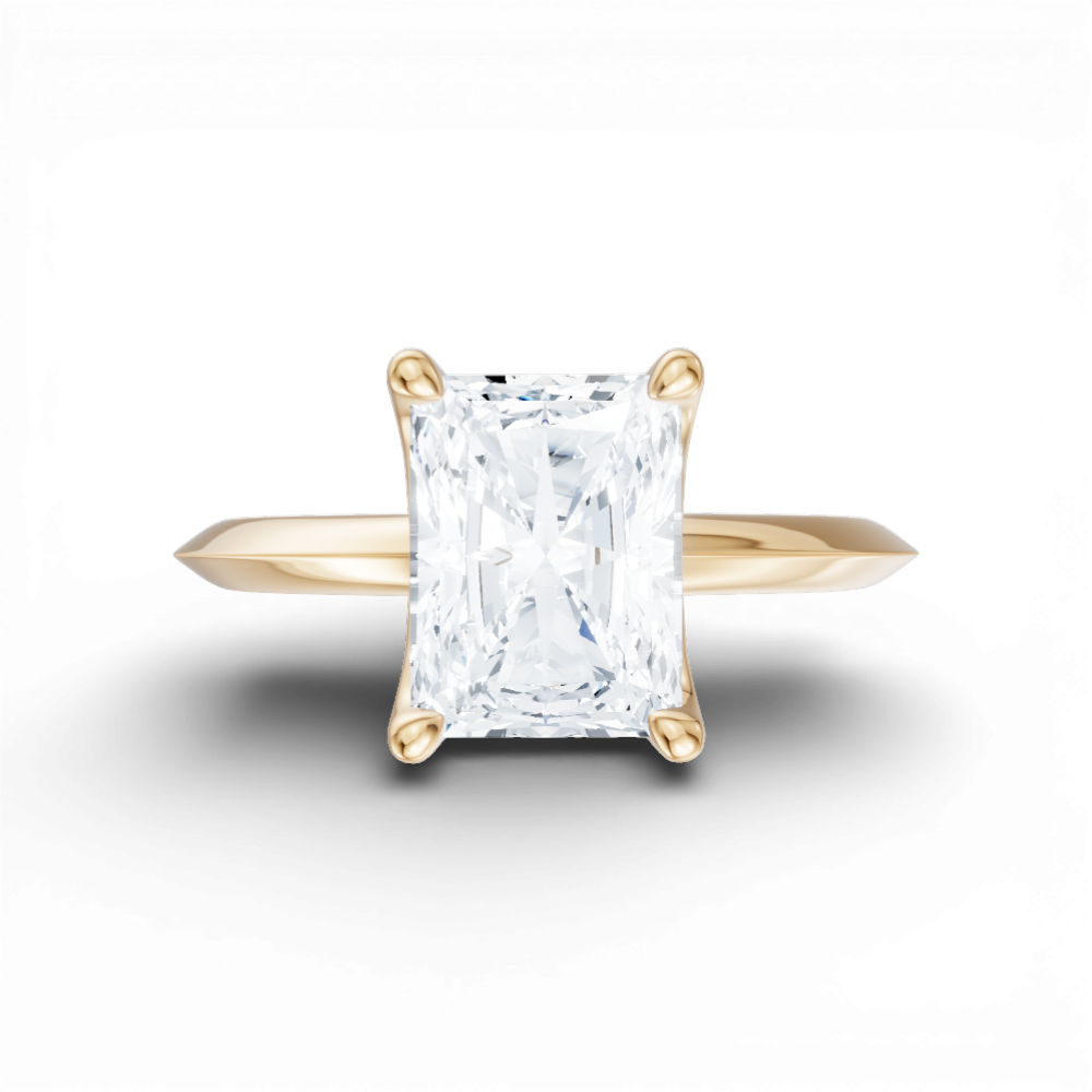 14kt yellow gold/18kt yellow gold/radiant/model