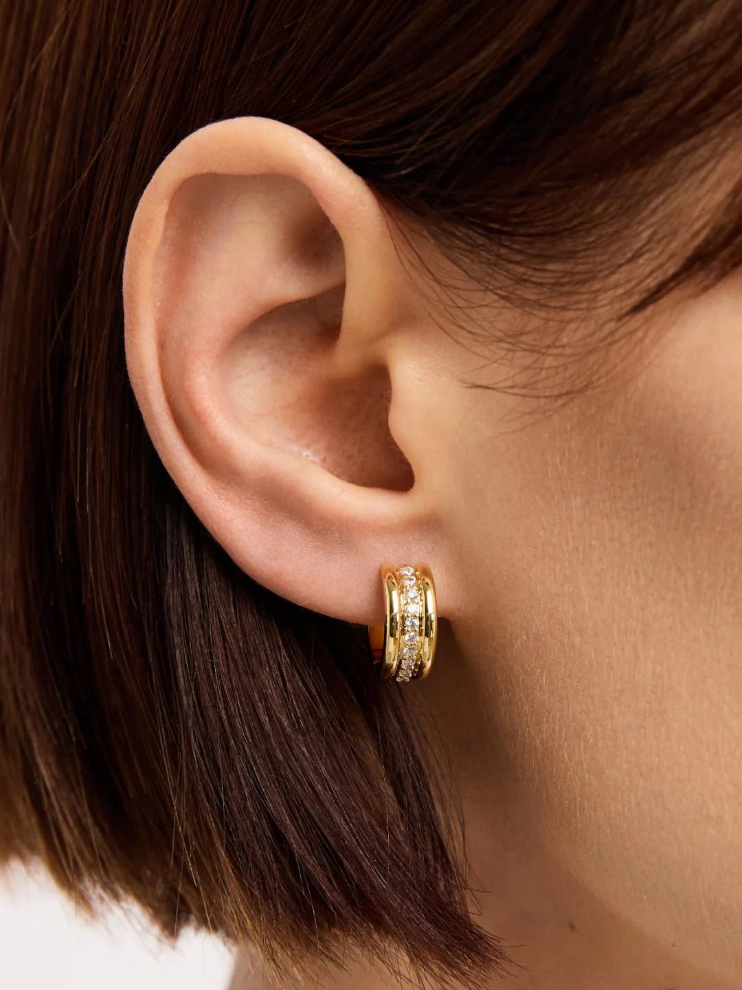 14kt Yellow Gold Plated/side
