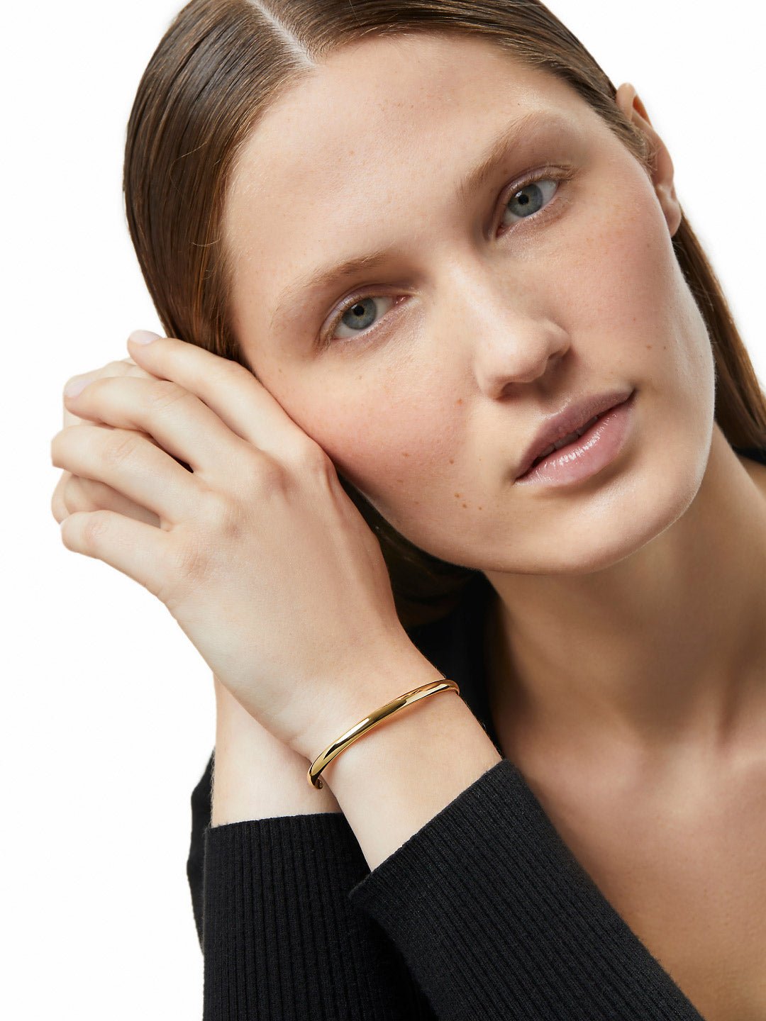 14kt yellow gold plated/front