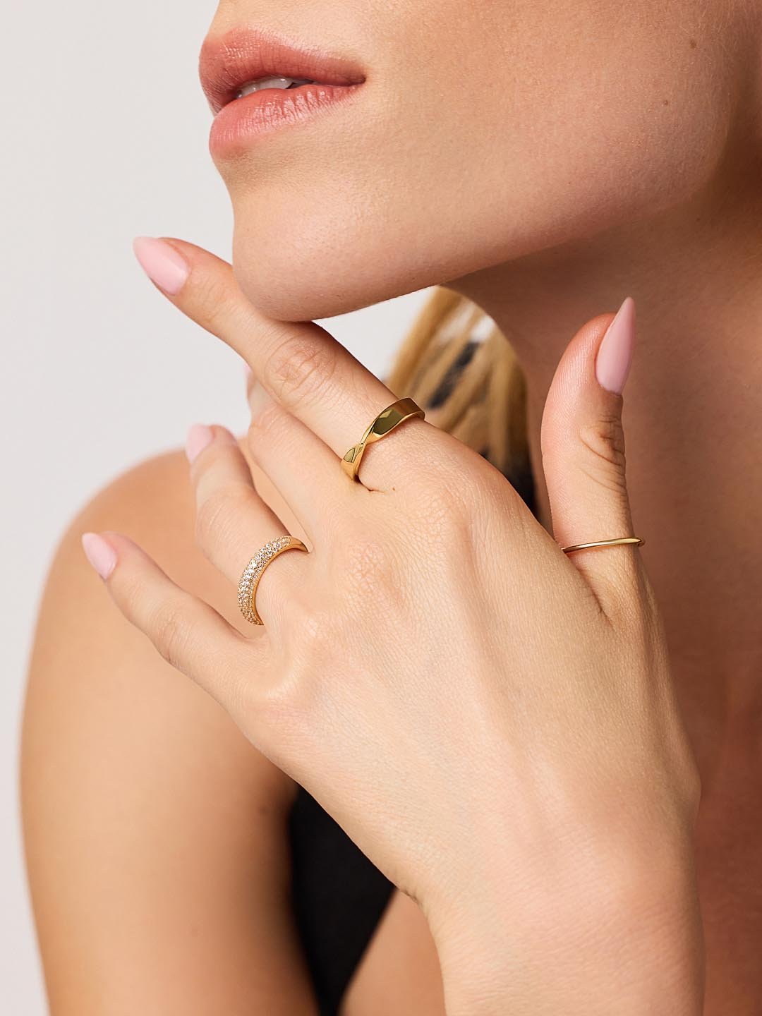 14kt yellow gold plated/6/7/8/hover