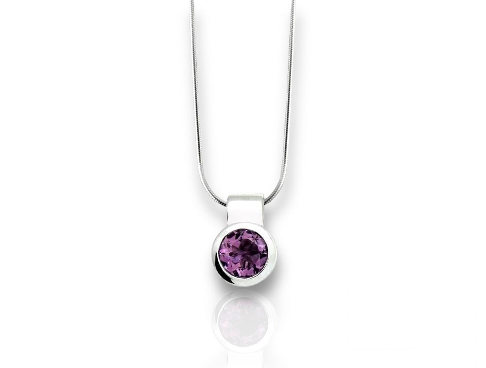 sterling silver/amethyst/top