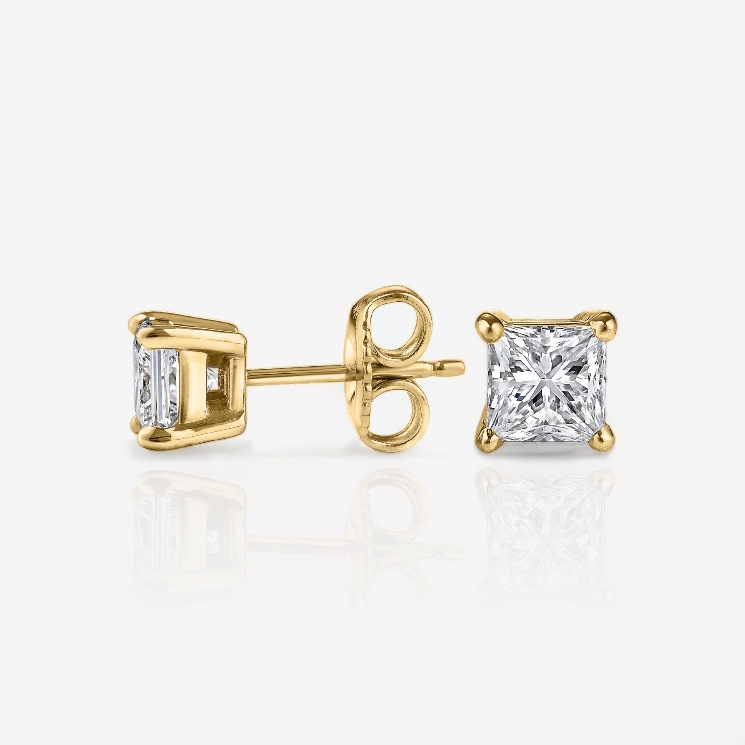 18kt yellow gold/0.25/0.33/0.50/0.75/1.00 /1.50/push-back/side