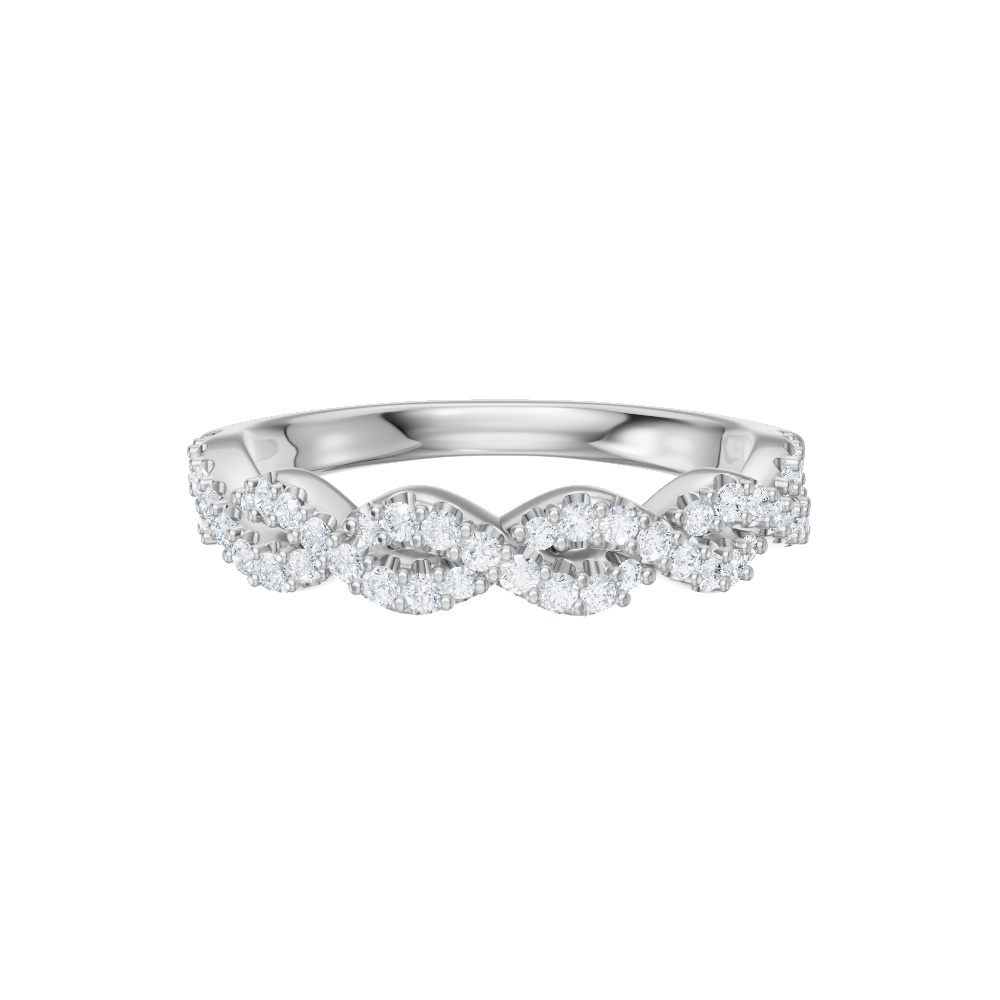 14kt white gold/18kt white gold/platinum/top