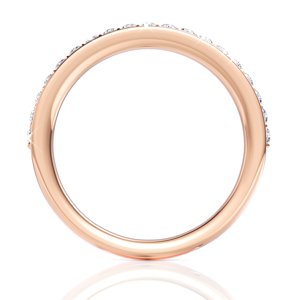 18kt rose gold/front