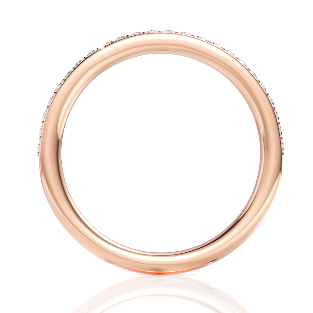 18kt rose gold/front