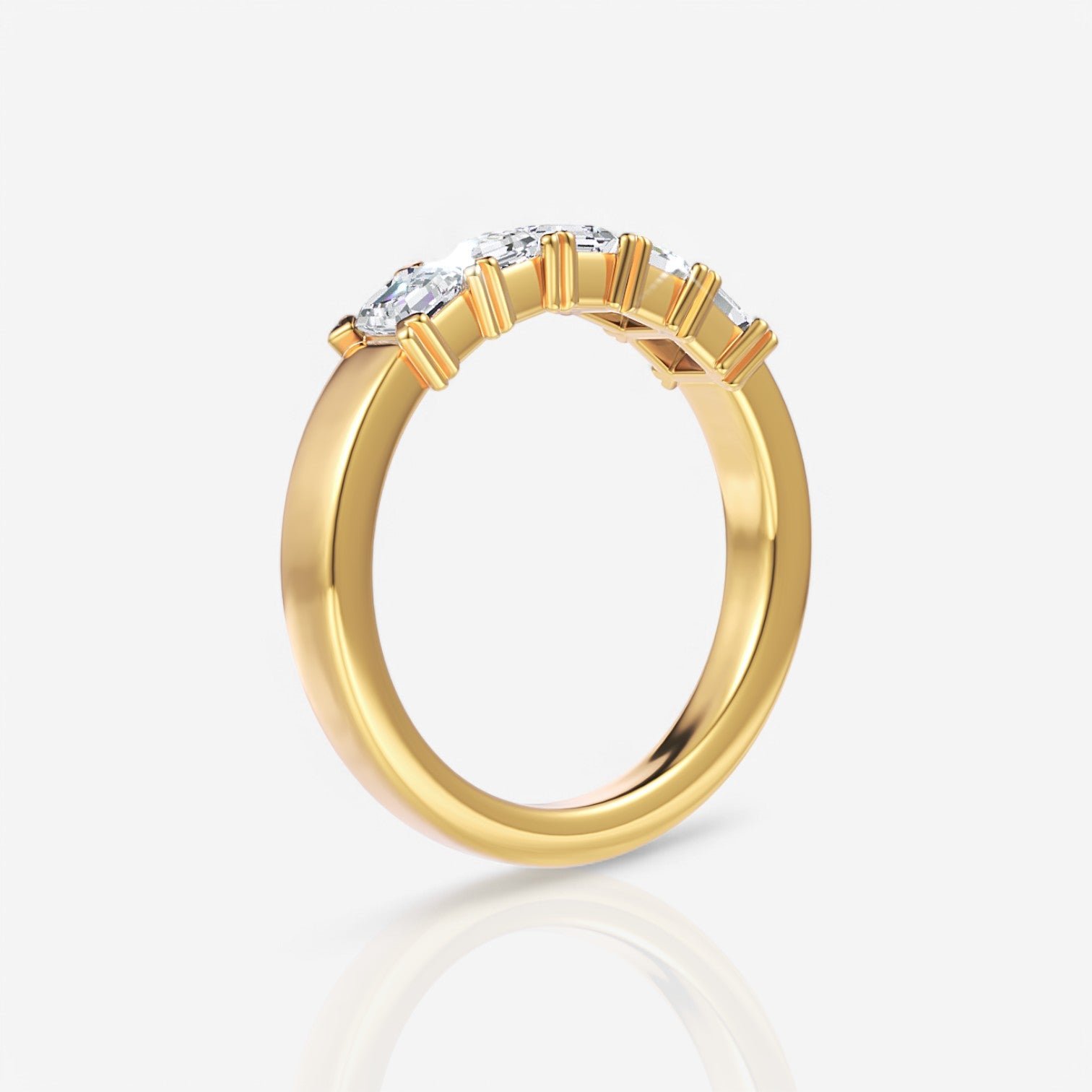 18kt yellow gold/0.75/side