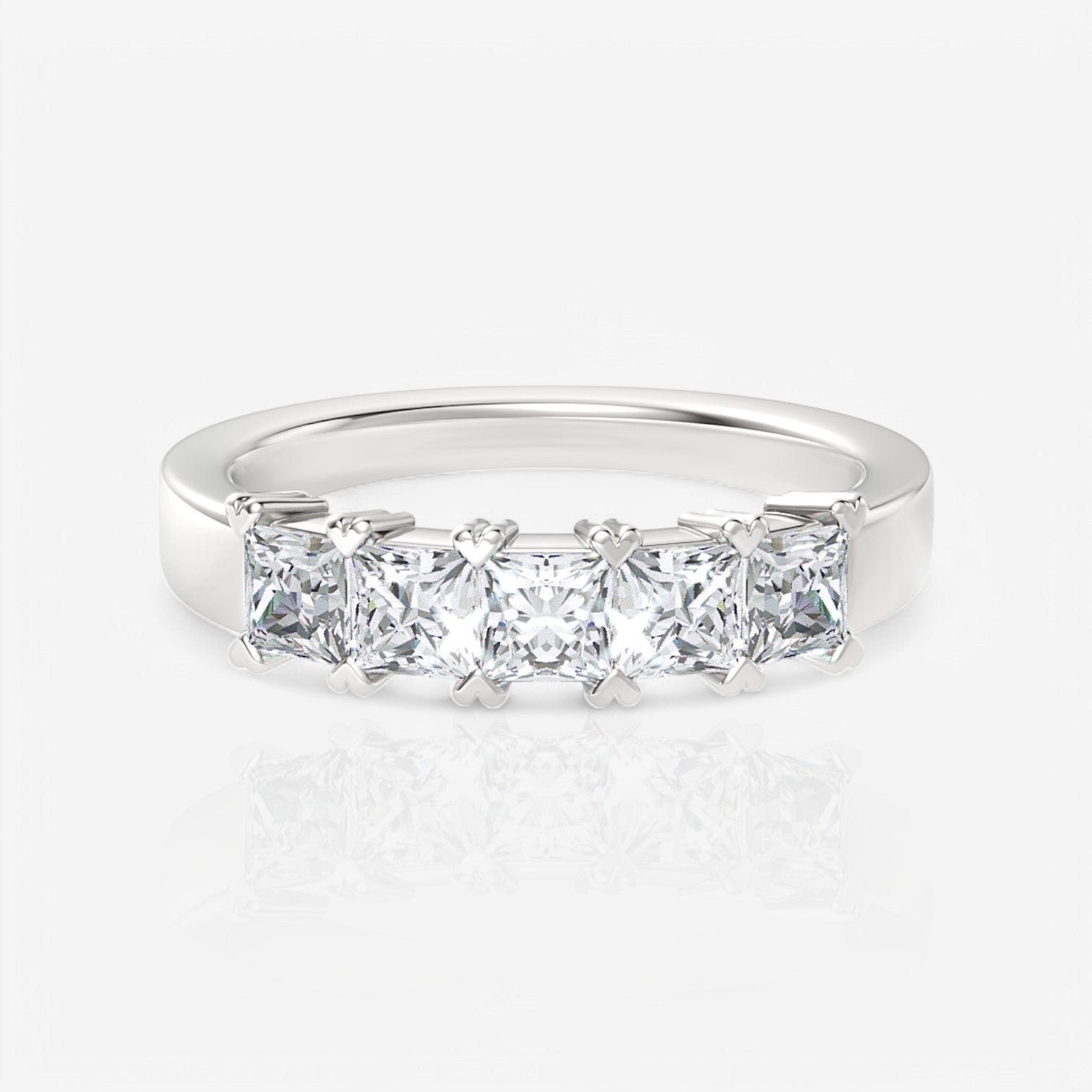 14kt white gold/18kt white gold/platinum/1.00/top