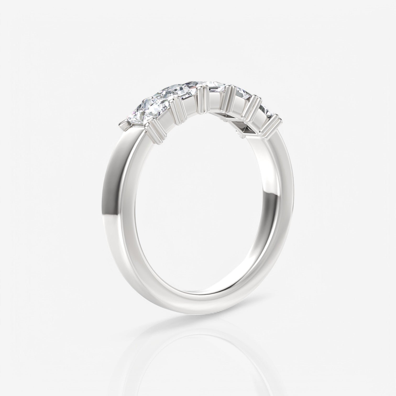14kt white gold/18kt white gold/platinum/1.00/side