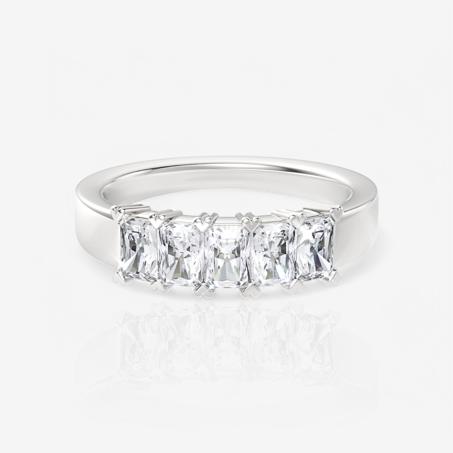 14kt white gold/18kt white gold/platinum/1.00/top