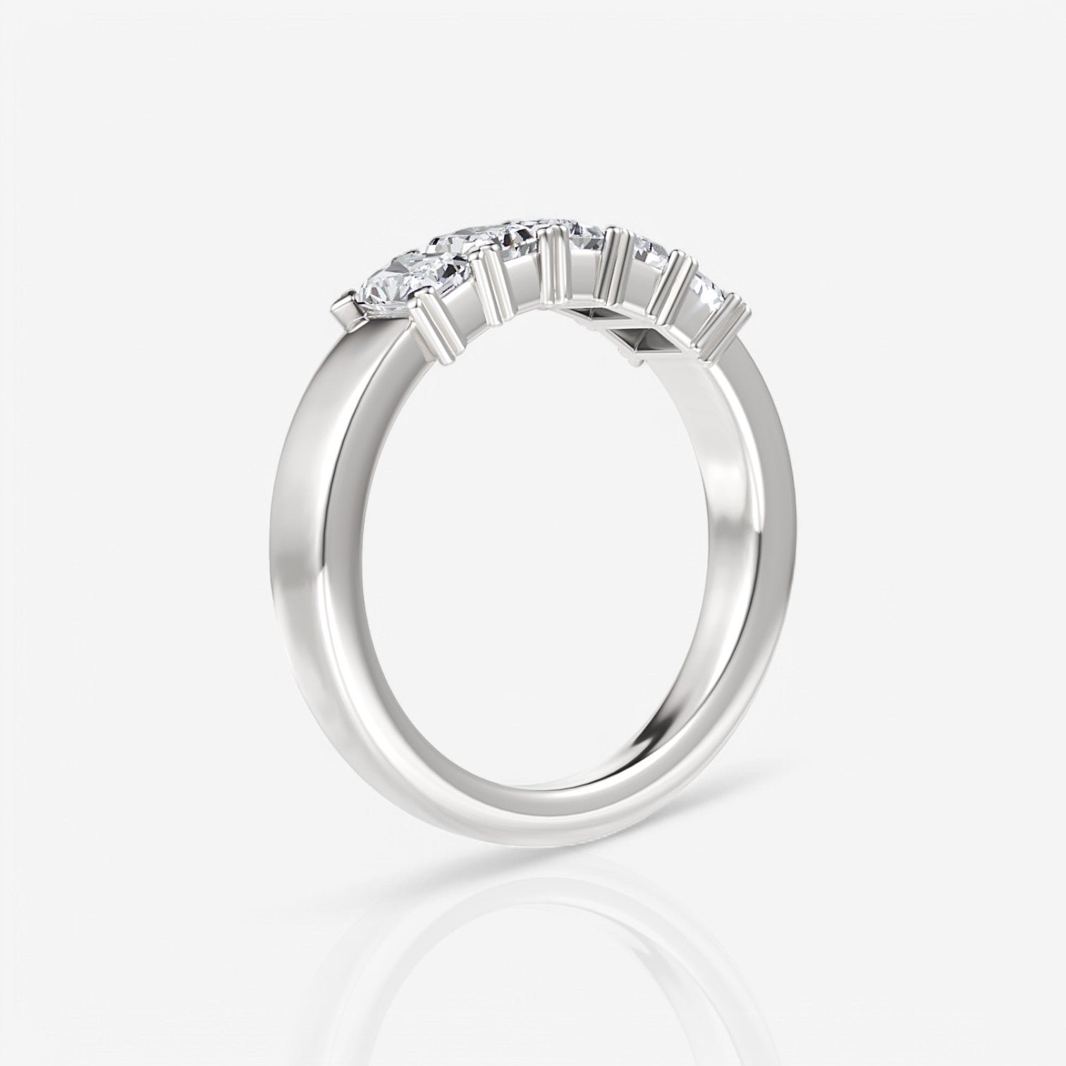 14kt white gold/18kt white gold/platinum/1.00/side