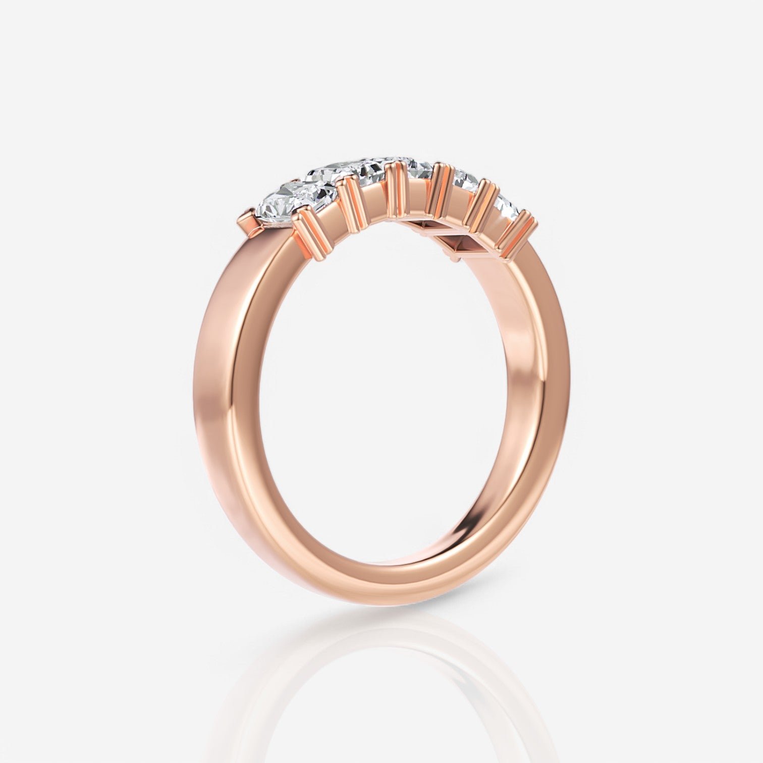 18kt rose gold/1.00/side