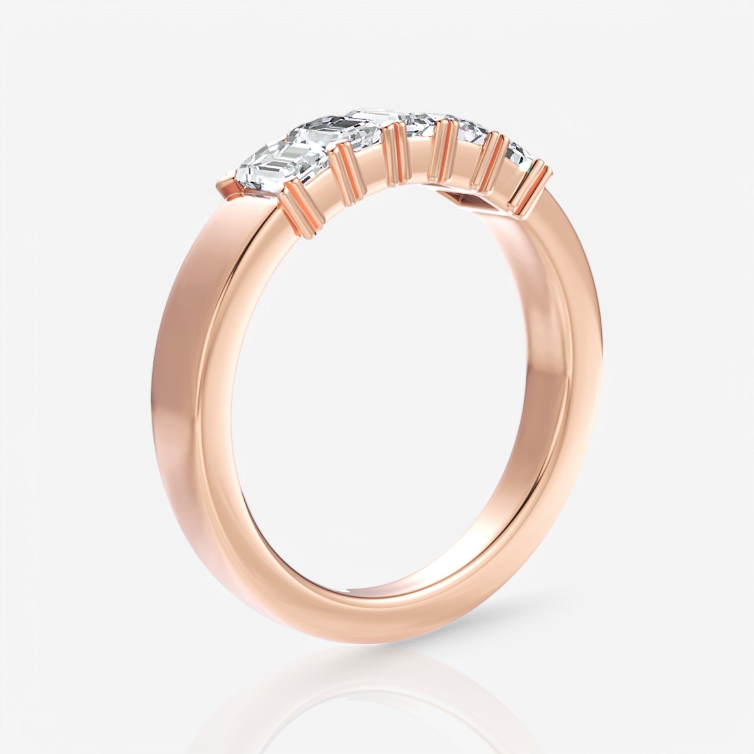 18kt rose gold/1.00/side