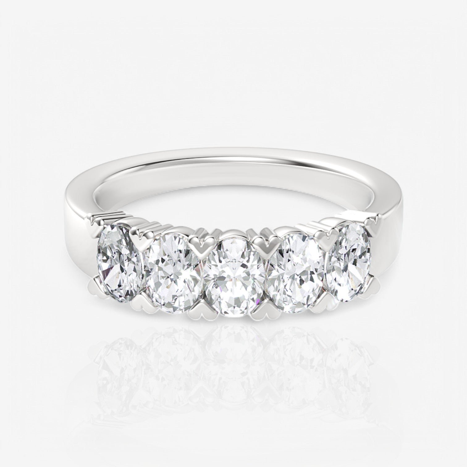 14kt white gold/18kt white gold/platinum/1.00/top