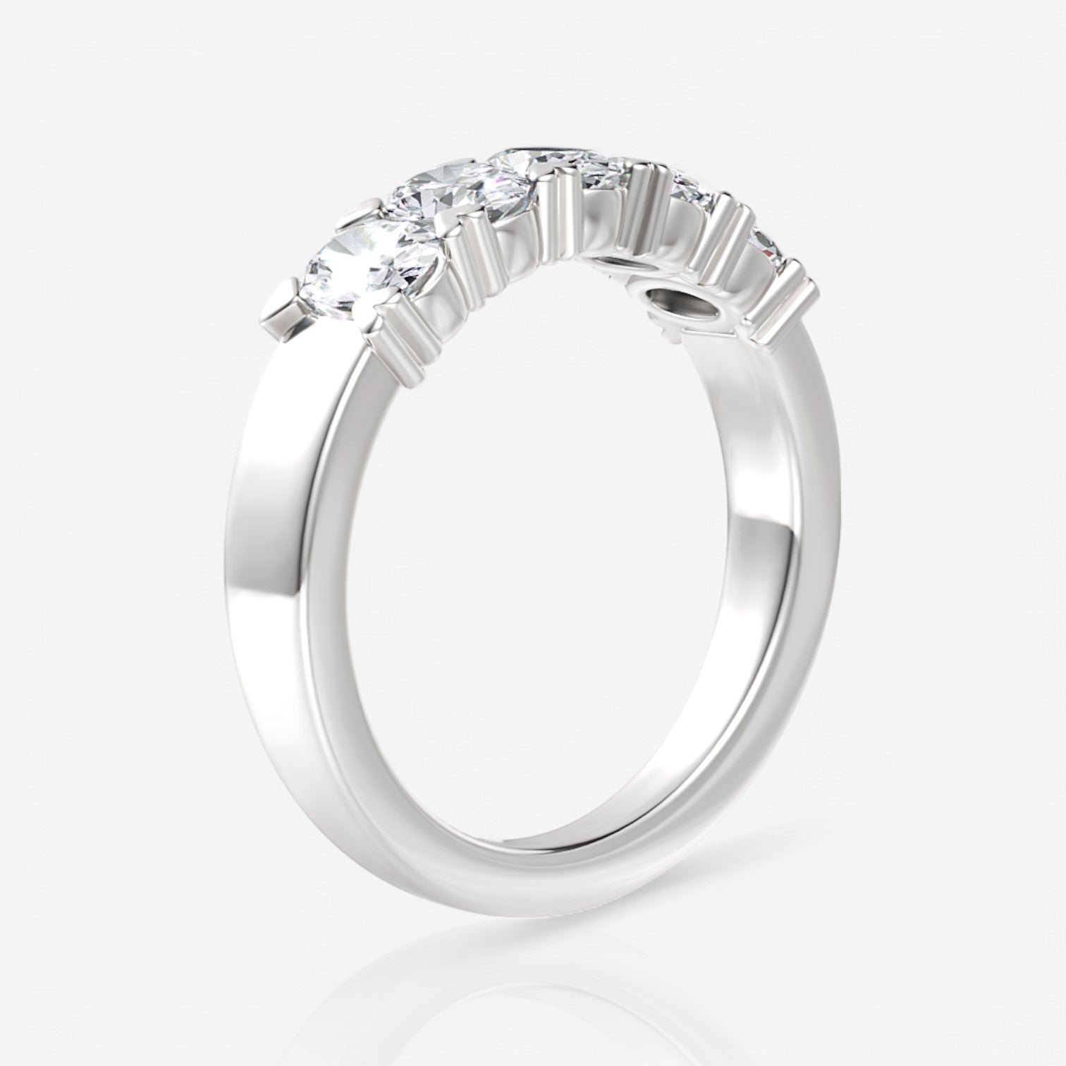 14kt white gold/18kt white gold/platinum/1.00/side