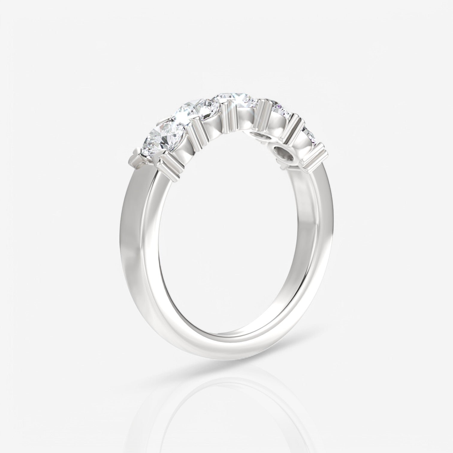 14kt white gold/18kt white gold/platinum/1.00/side