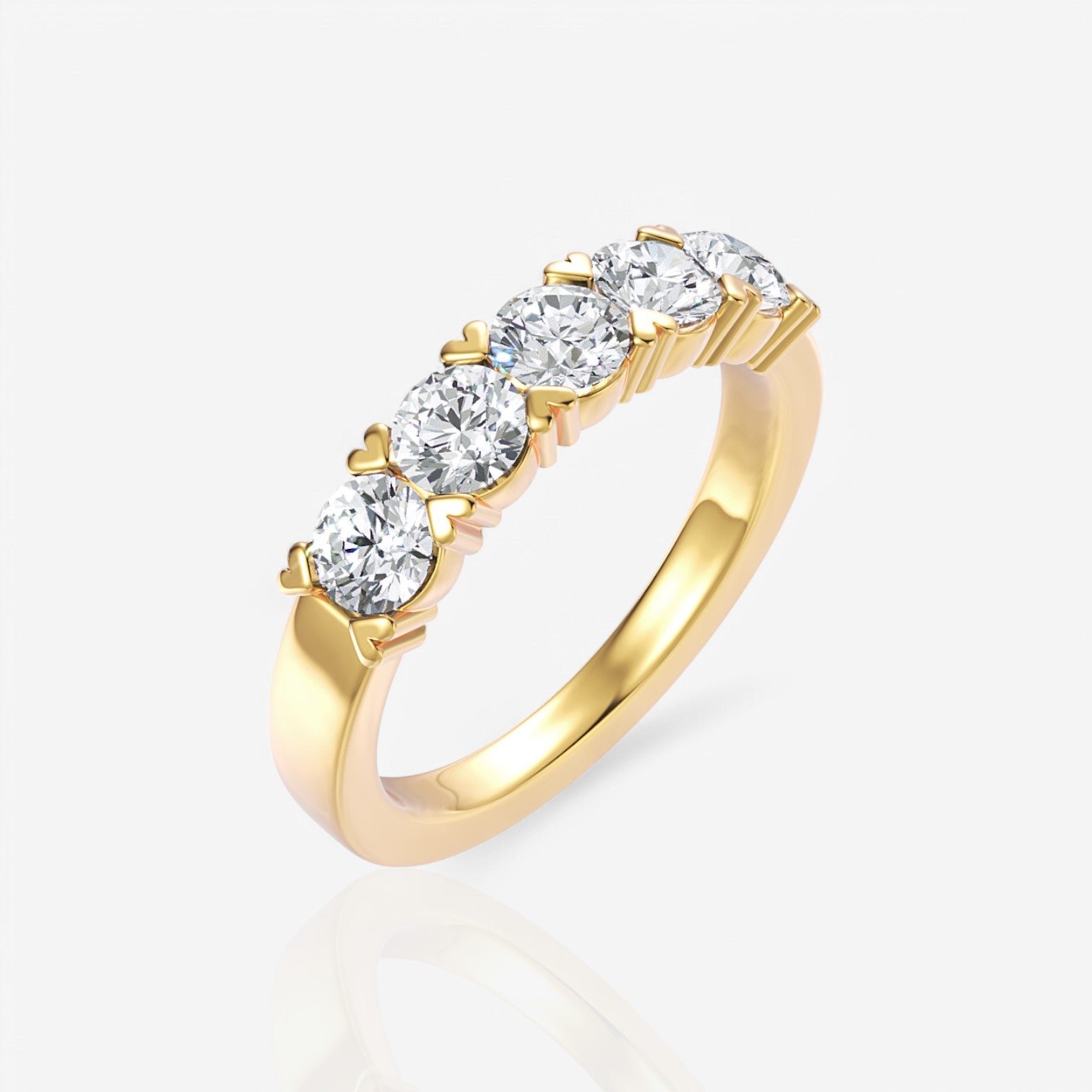 18kt yellow gold/1.00/front