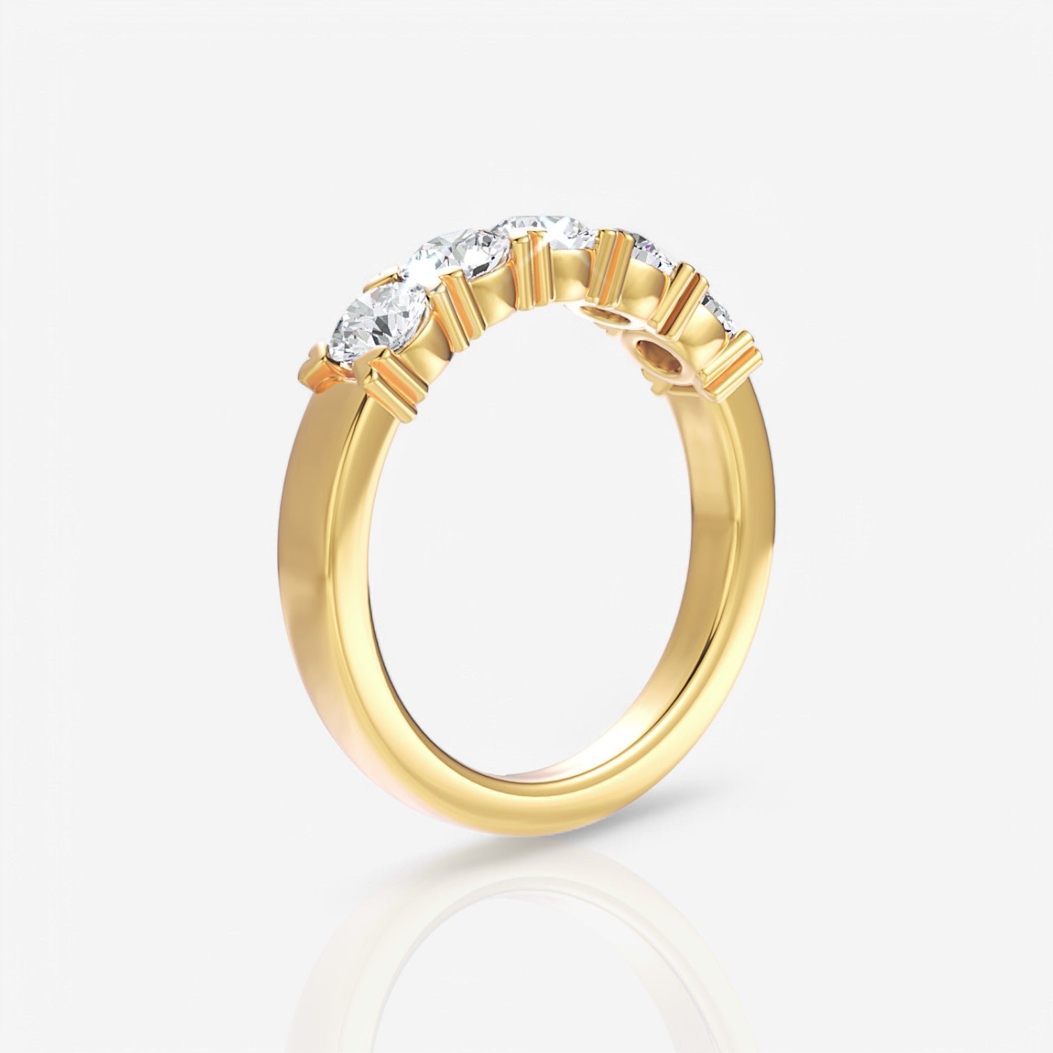 18kt yellow gold/1.00/side