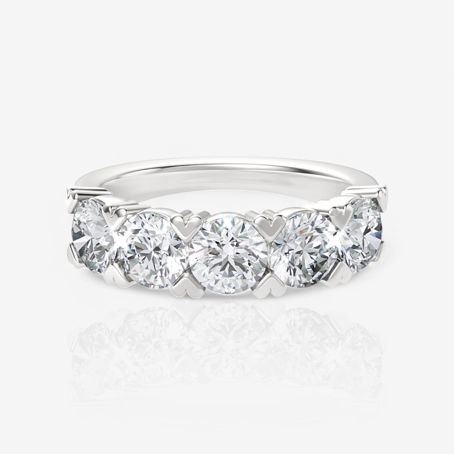 14kt white gold/18kt white gold/platinum/3.00/top