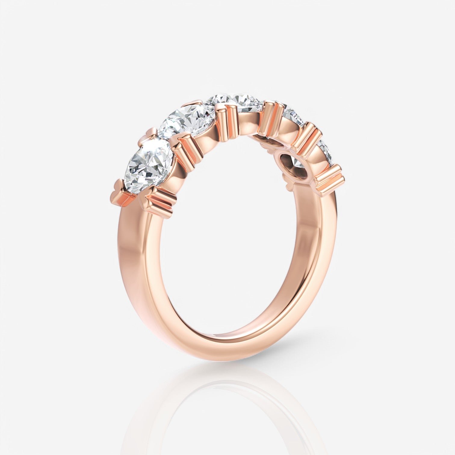18kt rose gold/1.50/side