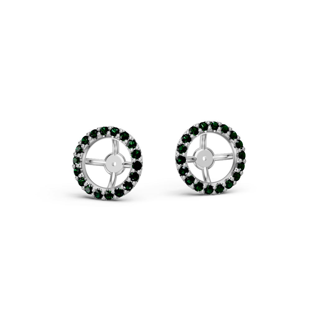 14kt white gold/18kt white gold/18kt yellow gold/18kt rose gold/platinum/Fits 1.00 CTW Round Four-Prong Studs/Fits 1.50 CTW Round Four-Prong Studs/Fits 2.00 CTW Round Four-Prong Studs/Fits 3.00 CTW Round Four-Prong Studs/Fits 4.00 CTW Round Four-Prong Studs/top